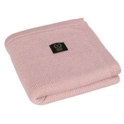 YOSOY Kocyk WEŁNIANY MERINO 100%  Jersey Brudny Róż