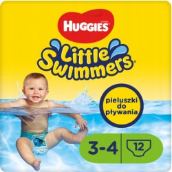HUGGIES Pieluchy do pływania Little Swimmers 3-4 7-15kg 12szt
