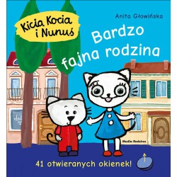 Kicia Kocia i Nunuś Bardzo Fajna Rodzina Książeczka z okienkami