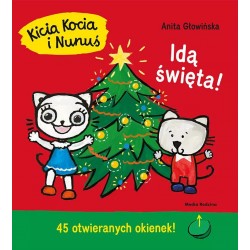 Kicia kocia i Nunuś IDĄ ŚWIĘTA Książeczka z okienkami