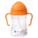 B.BOX Bidon innowacyjny ze słomką pomarańcza