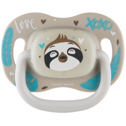 Smoczek silikonowy symetryczny LENIWIEC 18m+