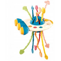 Rakieta zabawka sensoryczna kolorowe linki TULIFUN