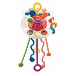 Ośmiornica zabawka sensoryczna kolorowe linki TULIFUN