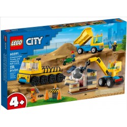 LEGO Ciężarówki i dźwig z kulą wyburzeniową