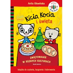 Kicia Kocia I święta- kolorowanka