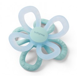 Gryzak silikonowy FLOWER niebieski BABYONO