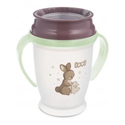 LOVI Kubek 360 250ml.NIGHT&DAY Rabbit