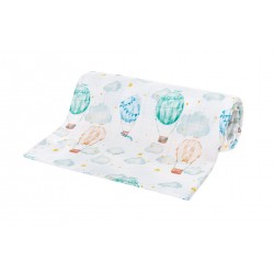 BOCIOLAND Pieluszka bambusowa 120x120 BALONY