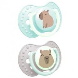 LOVI Smoczek silikonowy dynamiczny 2 szt. CapiChill Boy 18m+