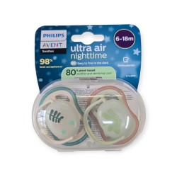 AVENT Smoczek uspokajający ULTRA AIR 6-18m. 376/31 Nighttime