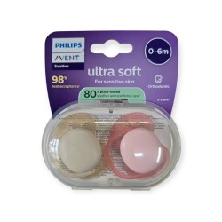 AVENT Smoczek Uspokajający 0-6m Ultra Soft 091/38