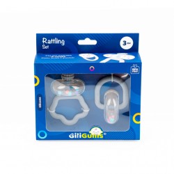 GILIGUMS Zestaw grzechoczący szary