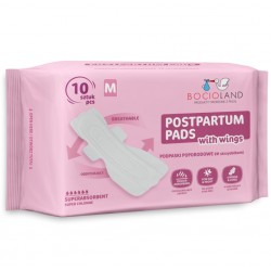 BOCIOLAND Wysokochłonne podkłady poporodowe M 10 szt.
