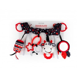 BALIBAZOO Zawieszka do wózka kontrastowa Krowa