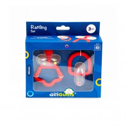 GILIGUMS Zestaw grzechoczący czerwony