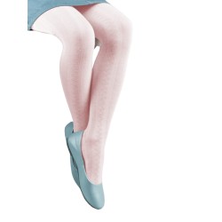 NOVITI Rajstopy bawełniane z żakardowym wzorem zygzak 56-62 jasny róż