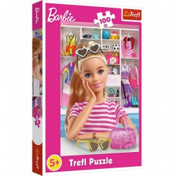 TREFL Puzzle Poznaj Barbie 100 elementów