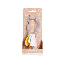 LE JOUET SIMPLE Gryzaczek grzechotka niebieska
