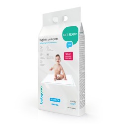 BABYONO Podkłady higieniczne 60x90cm 10 sztuk + 2 gratis