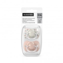 SUAVINEX Smoczek fizjologiczny SX Pro 0-6 m 2szt – różowy Birdies