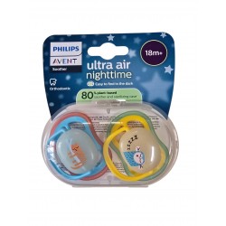 AVENT Smoczek uspokajający ULTRA AIR 18+m. 376/32 Nighttime