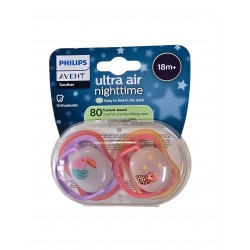 AVENT Smoczek uspokajający ULTRA AIR 18+m. 376/33 Nighttime