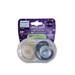 AVENT Smoczek Uspokajający 6-18m Ultra Soft night 094/03