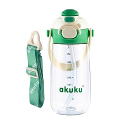 AKUKU Bidon na wodę szkolny z TRITANU zielony 480ml