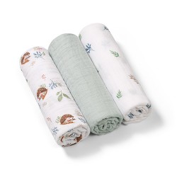 BABYONO Pieluszki Muślinowe Miętowe 3szt 348/16
