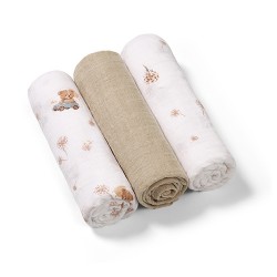 BABYONO Pieluszki Muślinowe Beżowe 3szt 348/15