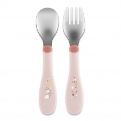 CHICCO Sztućce metalowe 18M+