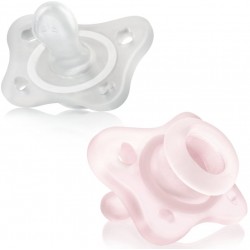 CHICCO Smoczek silikonowy MINI SOFT 2szt. 0-2m Girl