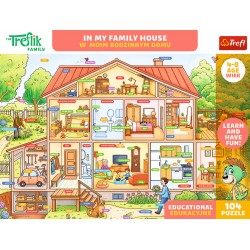 TREFL PUZZLE Edukacyjne 104 el. W moim rodzinnym domu
